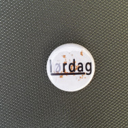 LORDAG RECORDS BUTTON (WHITE)