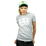 Turbo Logo Girl Shirt (Heather Grey)