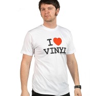 I Love Vinyl Shirt (White)
