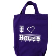 I Love House Shopper Bag (Lila)