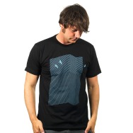 Early Bird Shirt (Black - Blue Print)