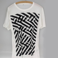 MORE HOUSE STREAKED T-SHIRT (WHITE)