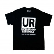 UR Logo - Music That Never Surrenders (Black)