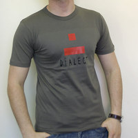 Dialect Logo Shirt (Olive / Red Logo)
