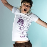 Azuli Side Logo Girl Shirt (White)