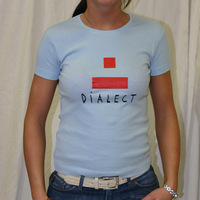 Girly Dialect Logo Shirt (Skyblue/ Red Logo)