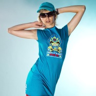 Don t Fuck with me Girl Dress (Teal )