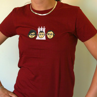 Girl F-A-T 025 LDT Shirt (Cranberry)