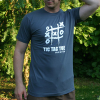Tic Tac Toe Logo Shirt (Asphalt)