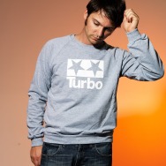 Turbo Logo Sweater (Heather Grey)