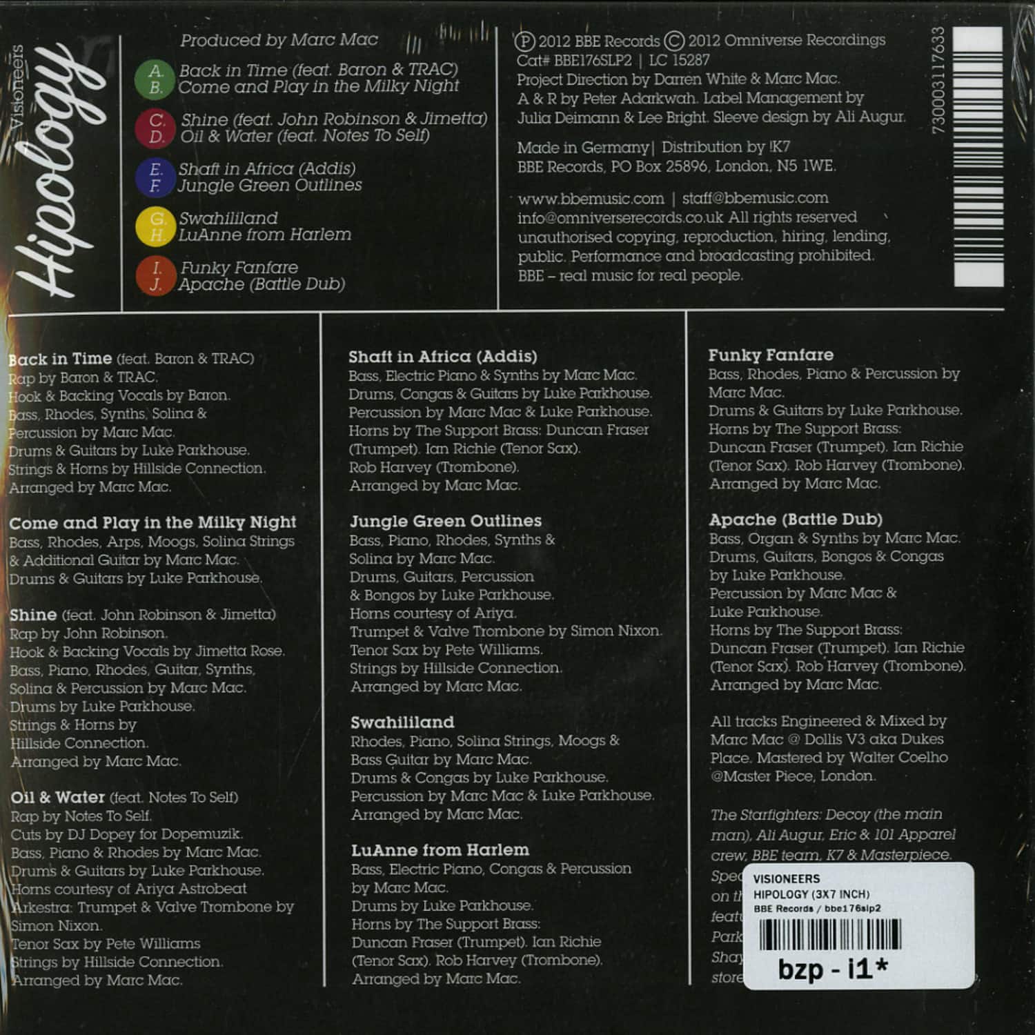 洋楽 Visioneers / Hipology (7inchx5) Visioneers / Hipology (7inchx5) Other