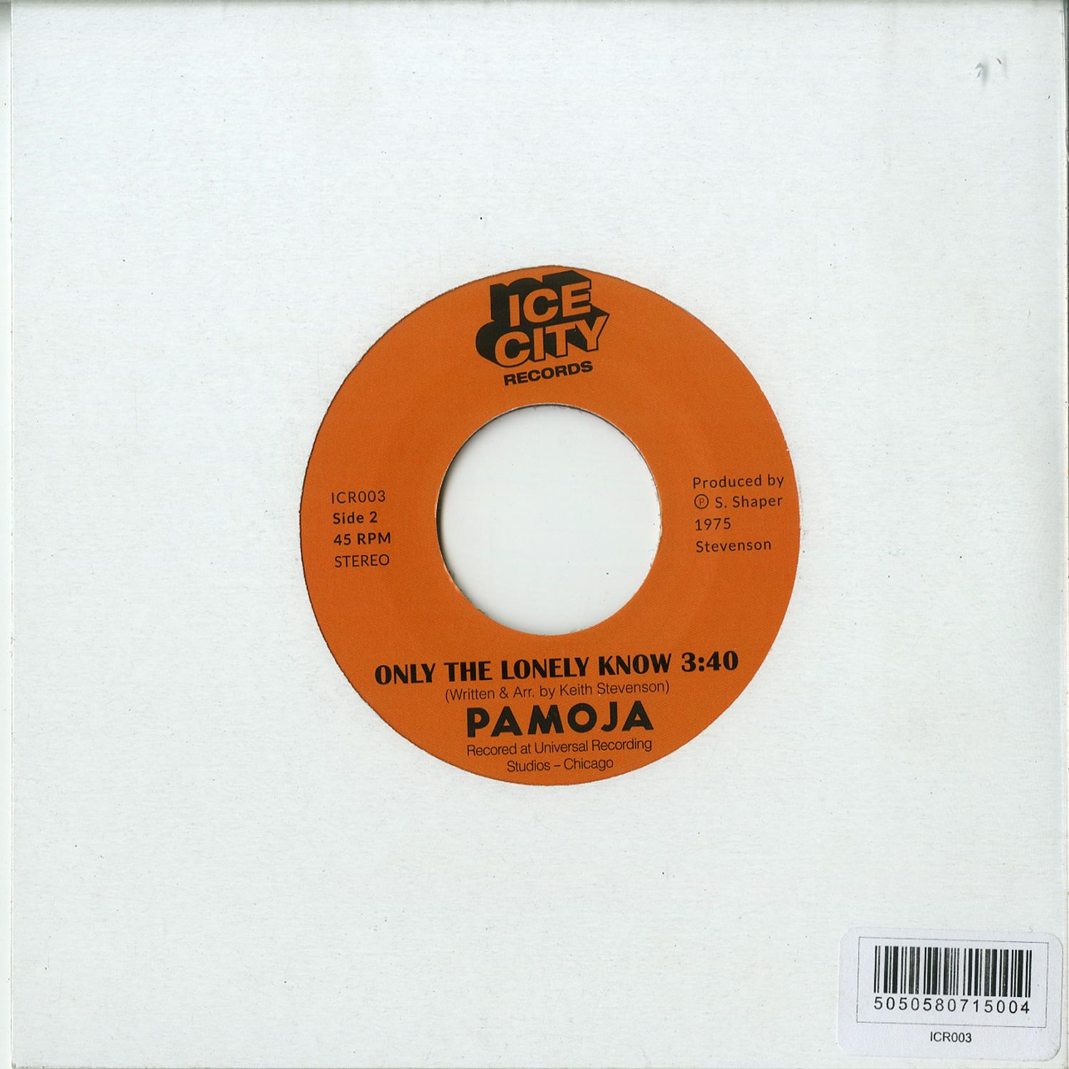 Pamoja –Only The Lonely Know /Oooh, Baby Pamoja「Only The ～/ Oooh