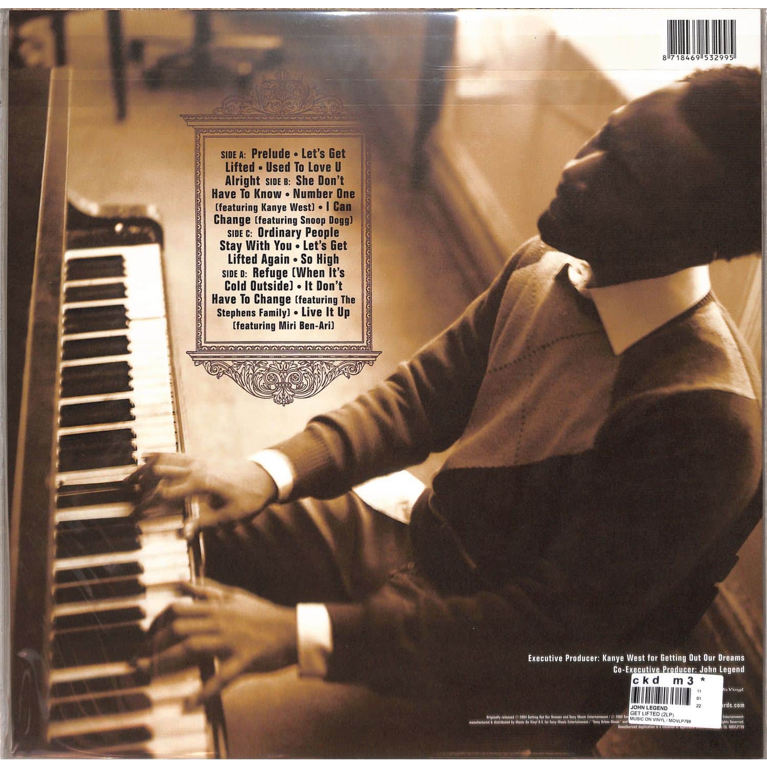 John Legend - GET LIFTED / MUSIC ON VINYL / MOVLP799 | 2LP Vinyl