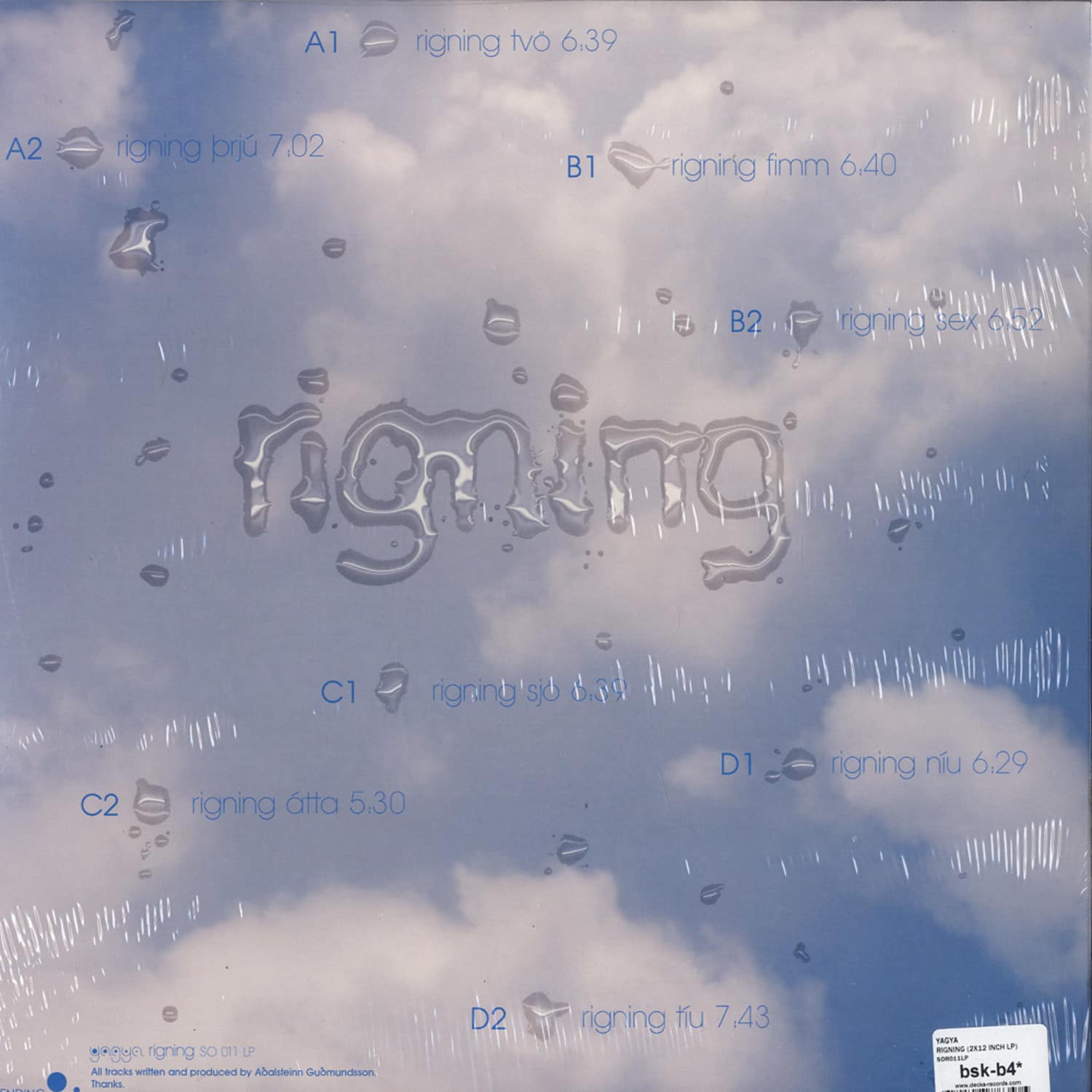 YAGYA 『RIGNING』　SENDING ORBS Delsin Records | Yagya - Rigning - Sending Orbs