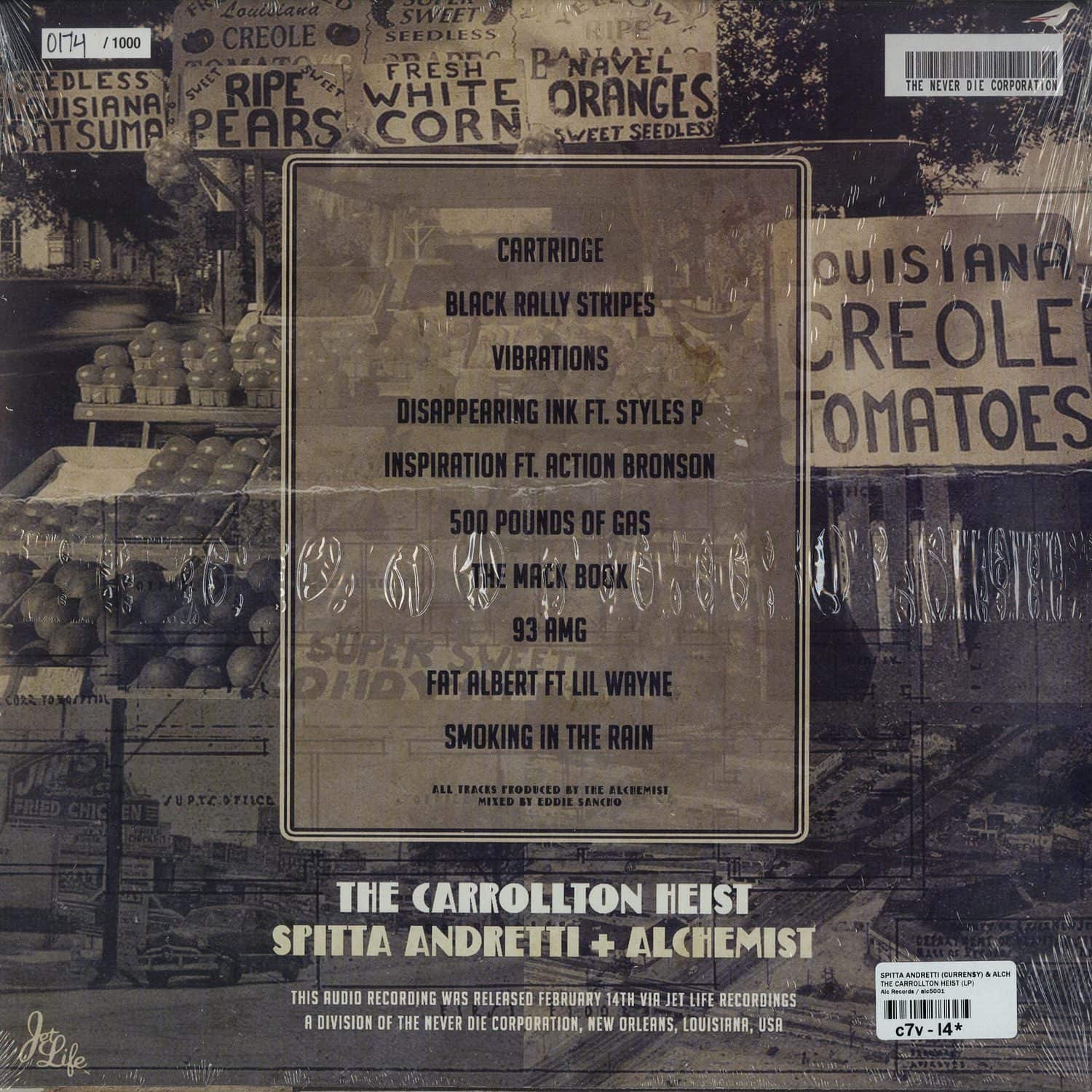 限界値下げTHE CARROLLTON HEIST LP Stream Alan The Chemist | Listen to The Carrollton Heist