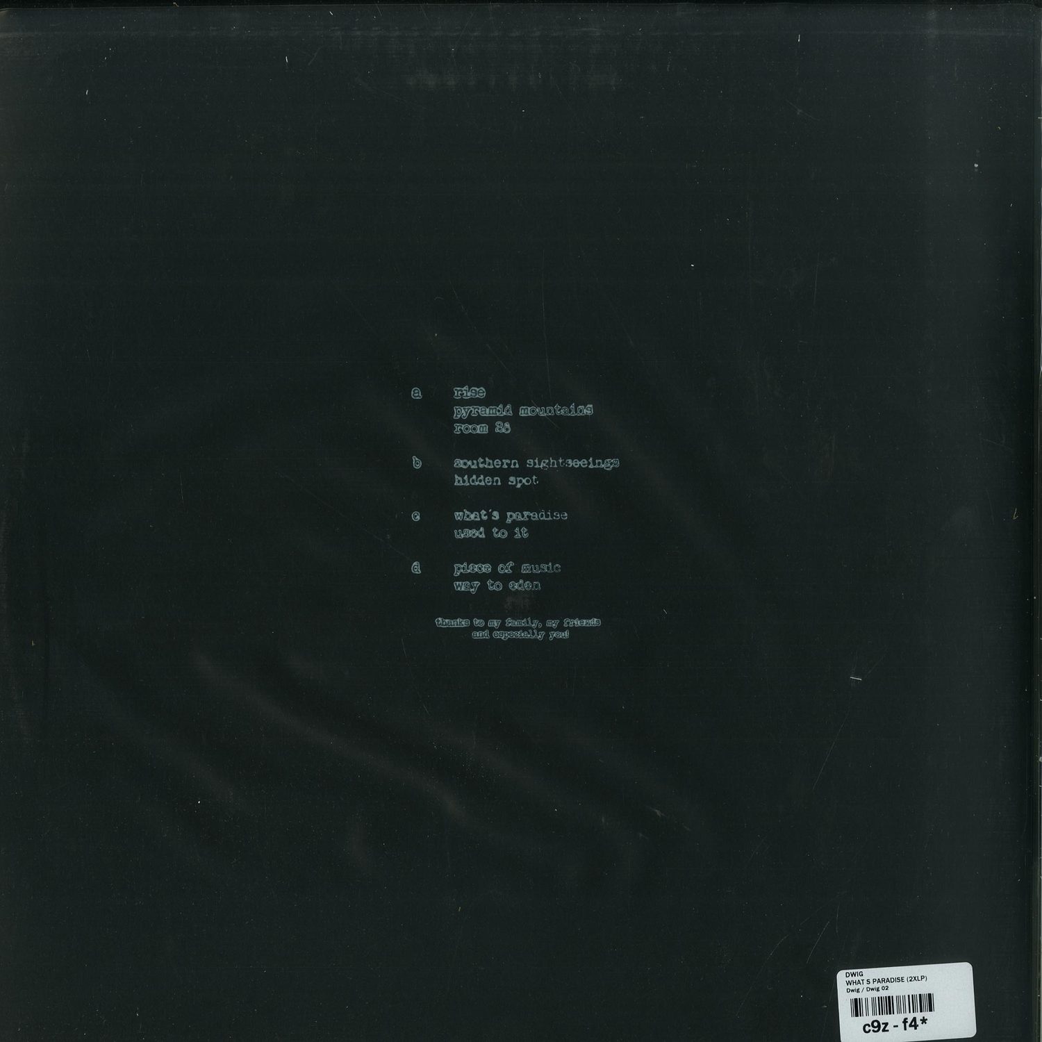 Dwig - WHAT S PARADISE / Dwig / Dwig 02 | 2x12 Inch Vinyl kaufen 