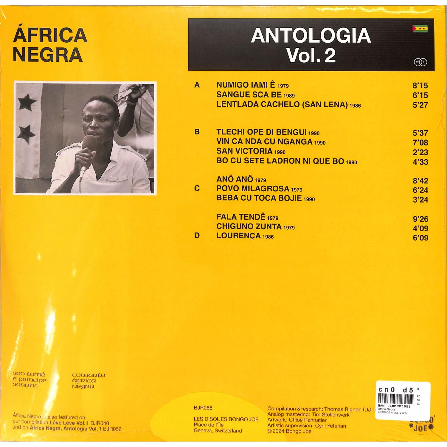 欧2LP Africa Negra Antologia Vol. 2 BJR068 Les Disques Bongo Jo /00660 África Negra: Antologia Vol. 2 LP - Listen Records