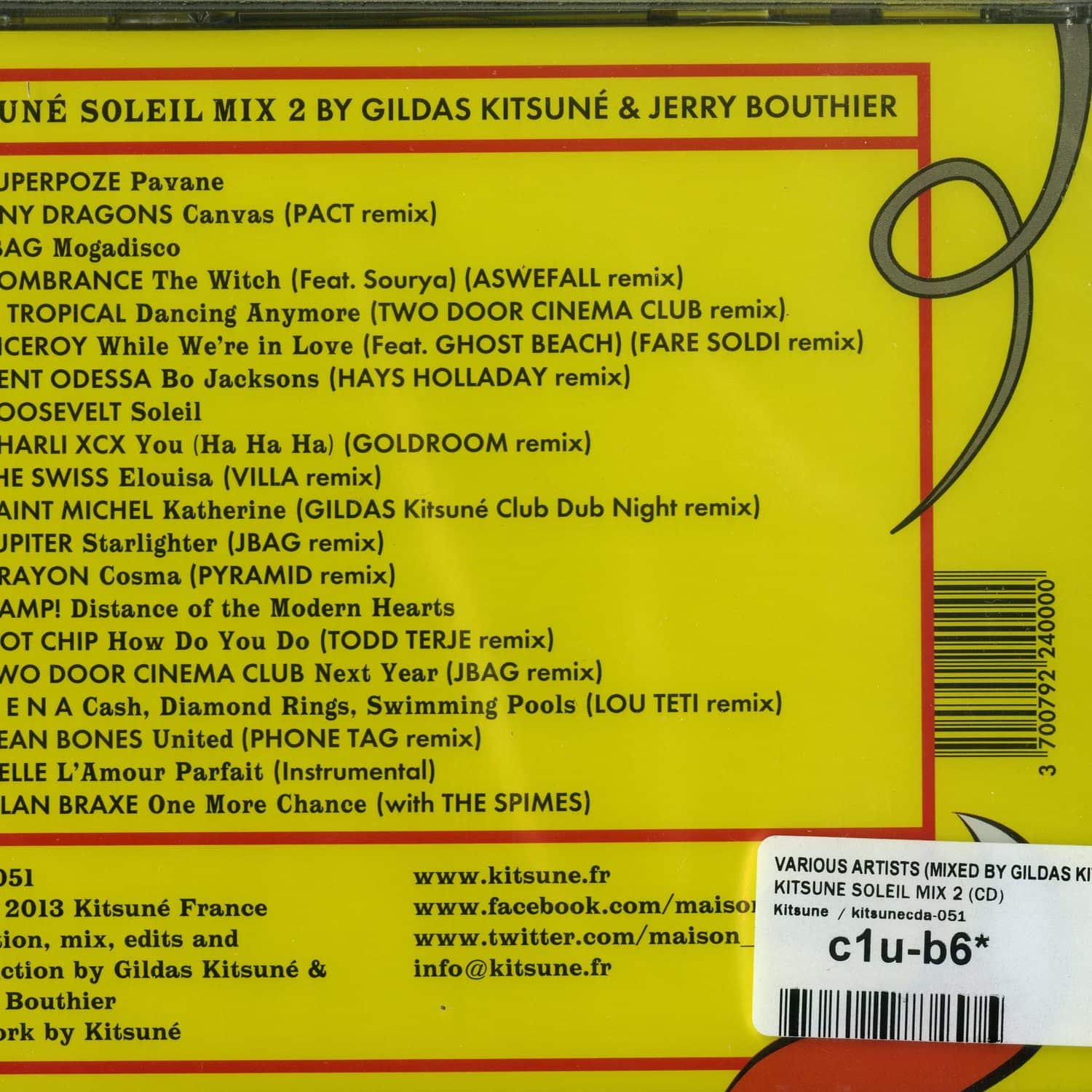 Various Artists - KITSUNE SOLEIL MIX 2