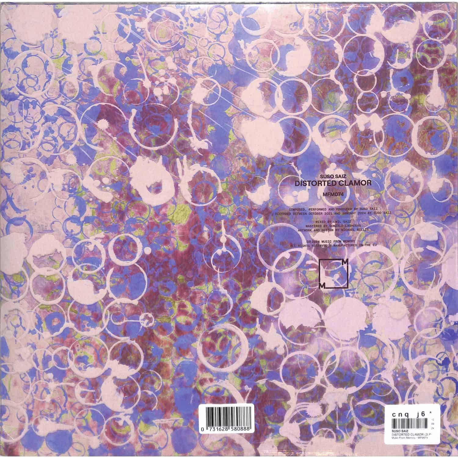 Suso Sáiz - Distorted Clamor（2LP） Suso Sáiz – Distorted Clamor [2LP] - 春の雨 cafe & records