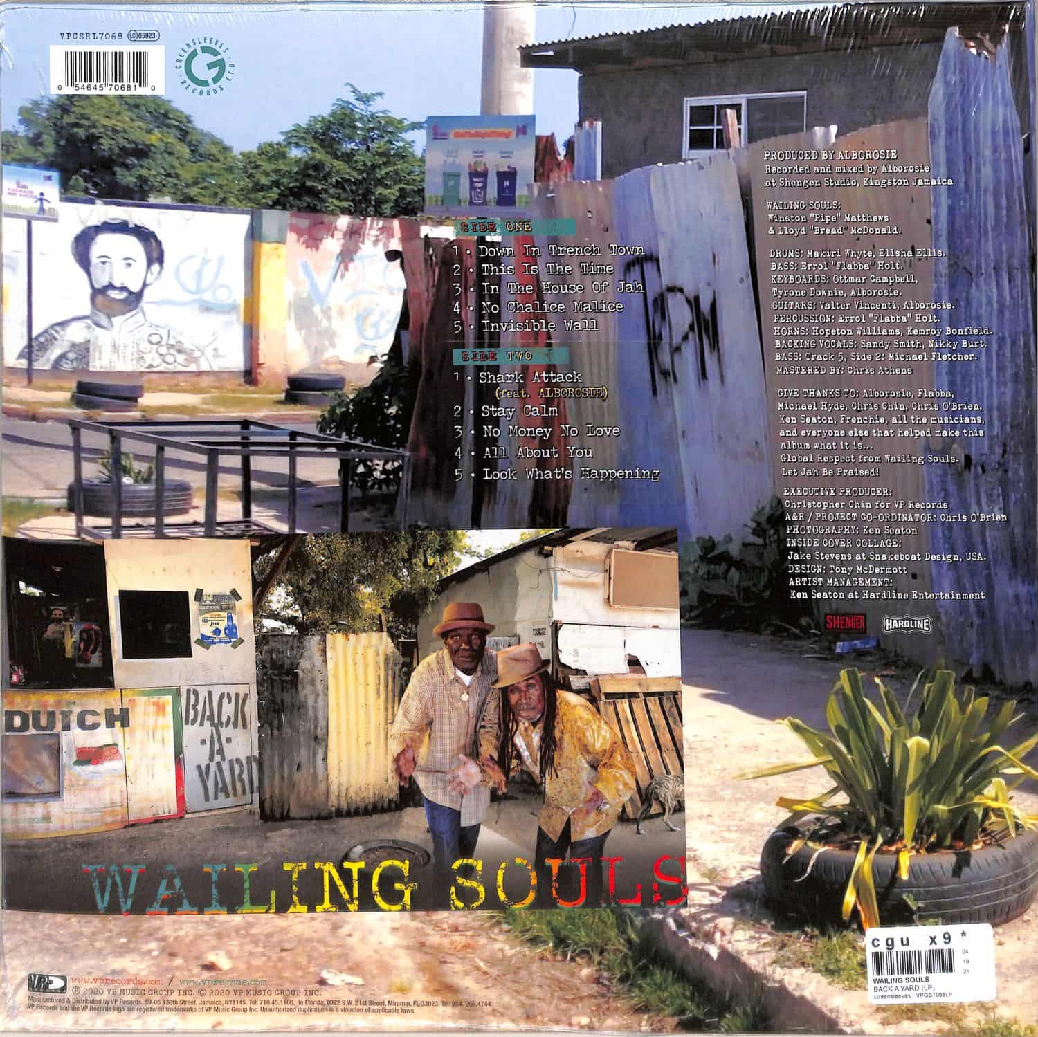 米LP Wailing Souls Back A Yard VPGSRL7068 Greensleeves UK/VP /00300 Wailing Souls - Back A Yard | Greensleeves Records
