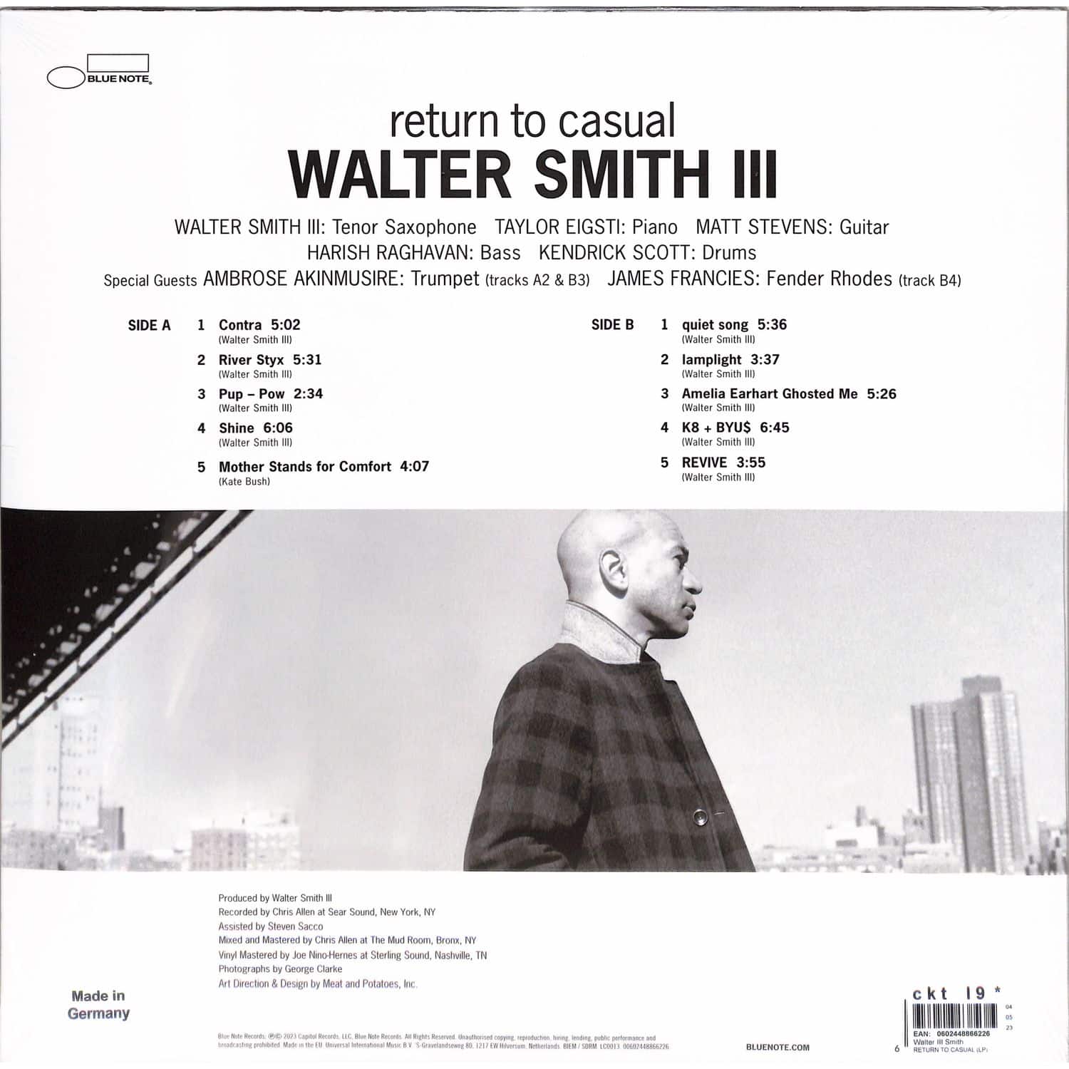 米LP Walter Smith III Return To Casual B003704501 BLUE NOTE /00260 WALTER SMITH III - Walter Smith III - return to casual