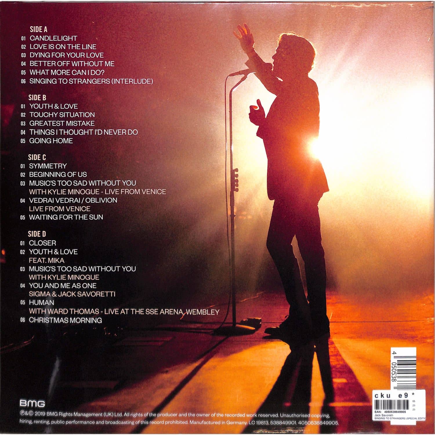 Jack Savoretti SINGING TO STRANGERS