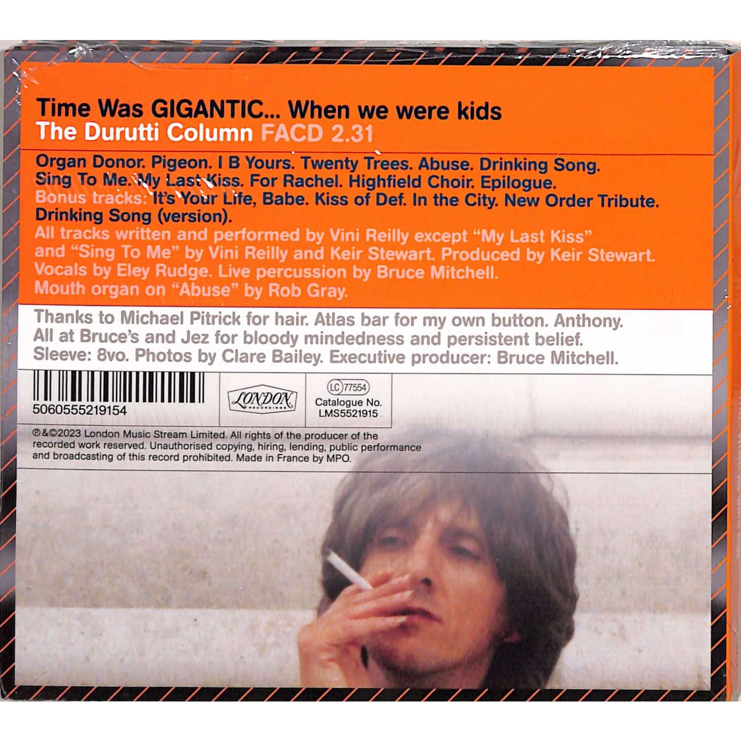 欧2LP The Durutti Column Time Was Gigantic... When We Were Kids FAC231 London Records 未開封 /00520 The Durutti Column / Time Was GIGANTIC When we were kids