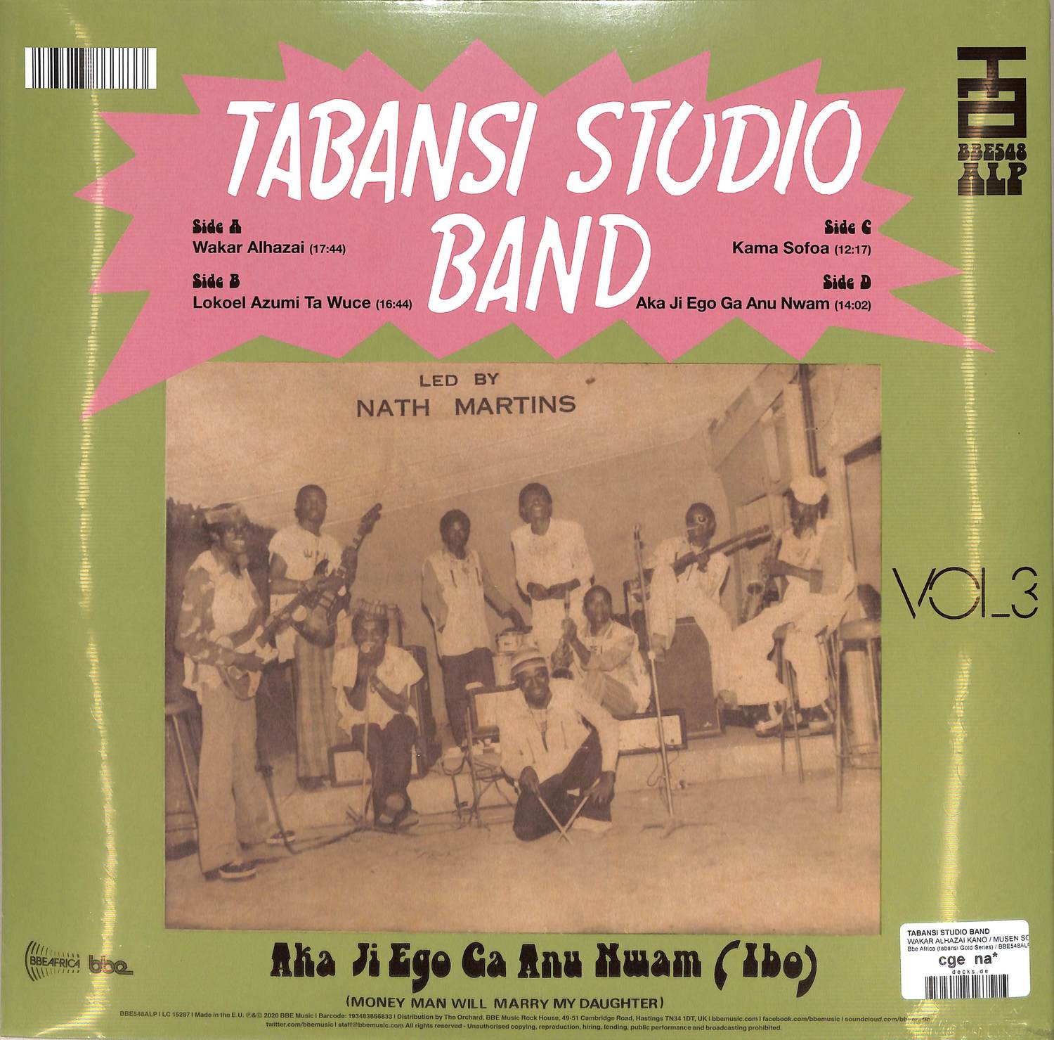 Tabansi Studio Band - WAKAR ALHAZAI KANO / MUSEN SOFOA