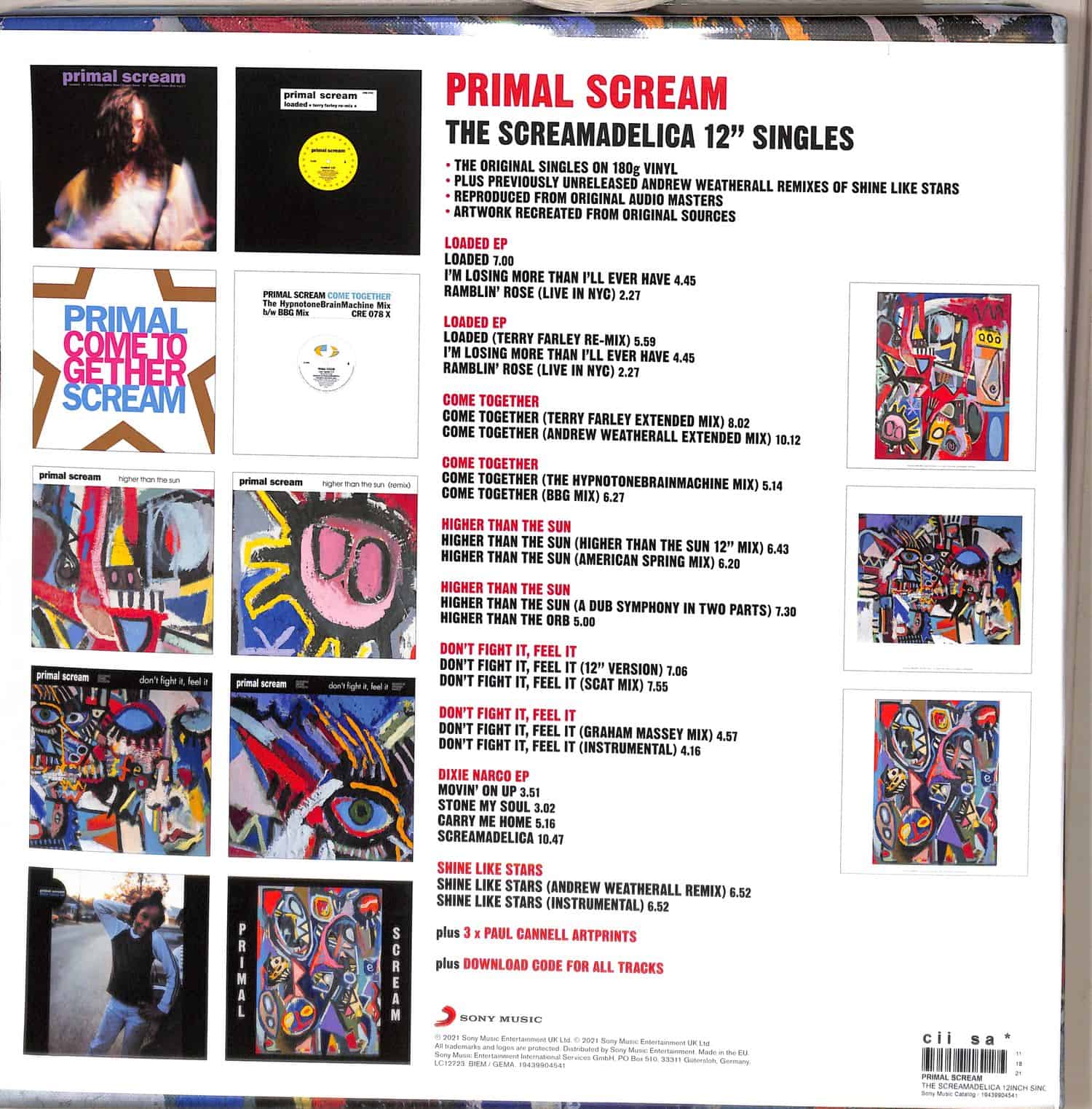 Primal Scream The Screamadelica 12inch Singles