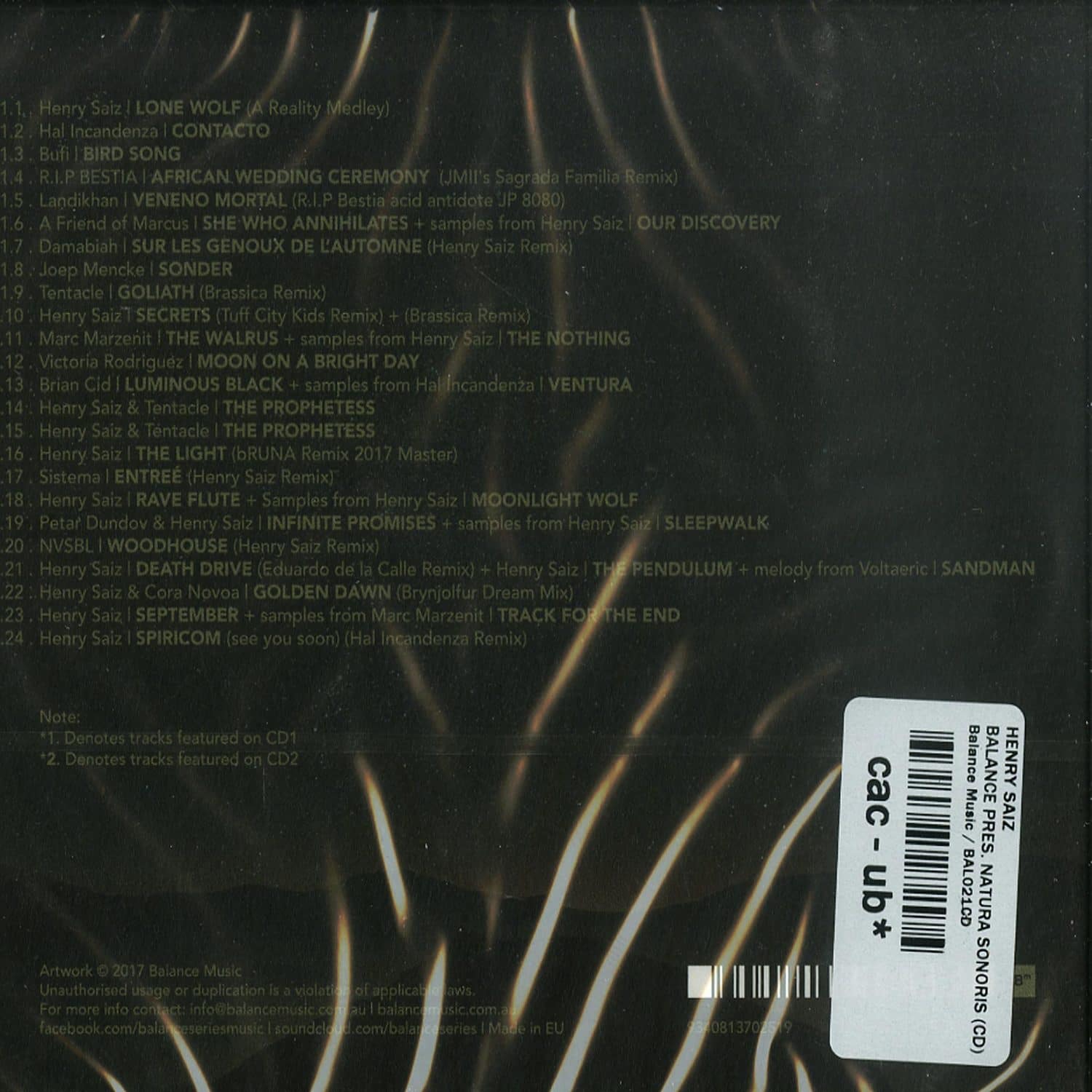 Henry Saiz BALANCE PRES. NATURA SONORIS