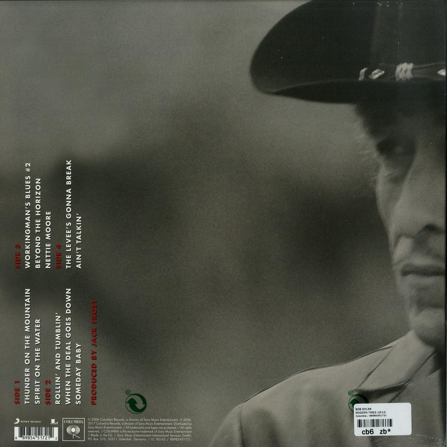 米2LP Bob Dylan Modern Times 82876876061 Columbia /00520 Bob Dylan – Modern Times – CD (With Exclusive 100 Page