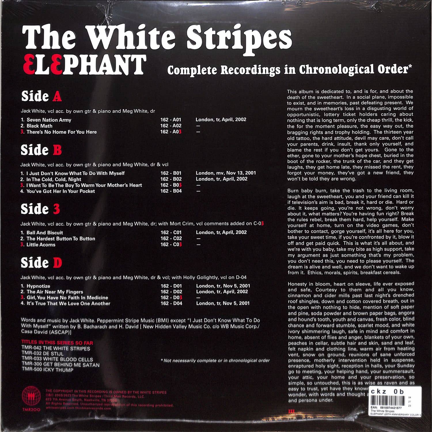 The White Stripes ELEPHANT