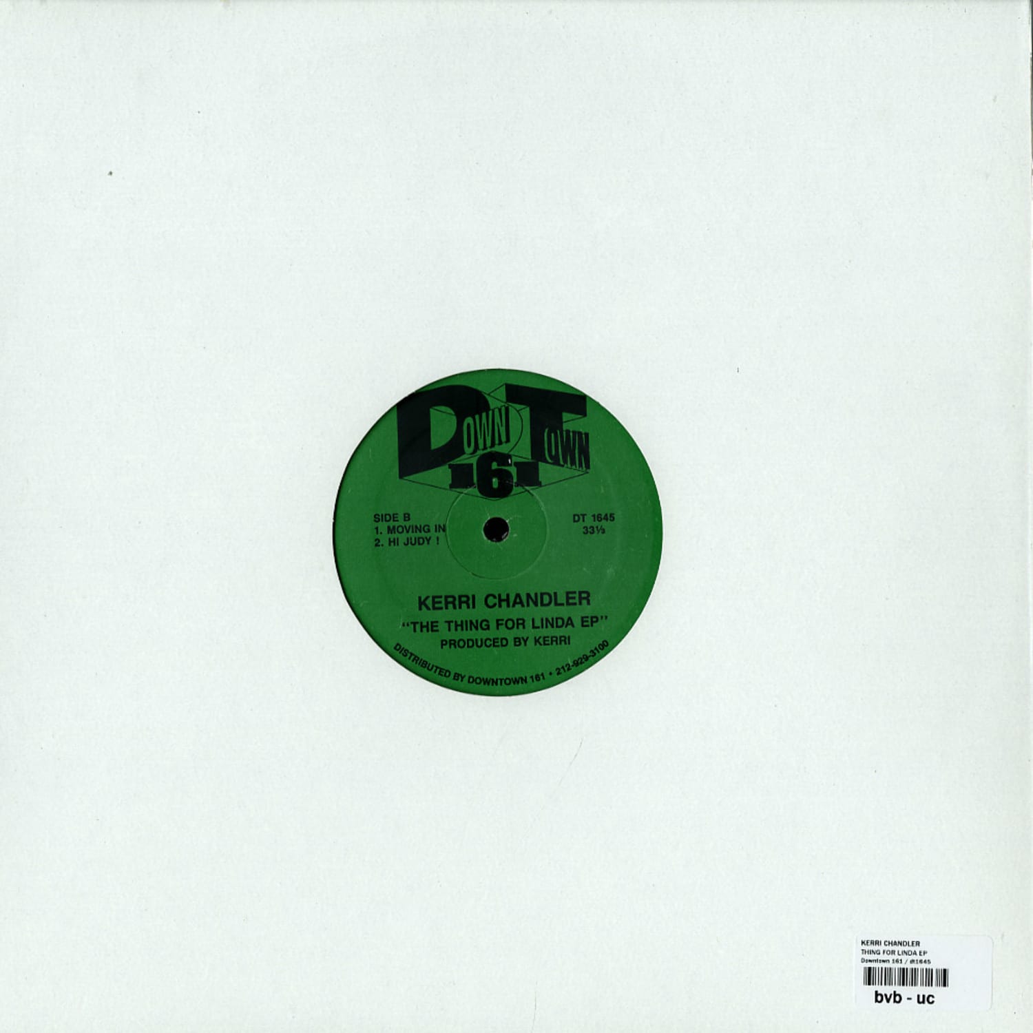 Kerri Chandler - THING FOR LINDA EP / Downtown 161 / DT1645 | 12