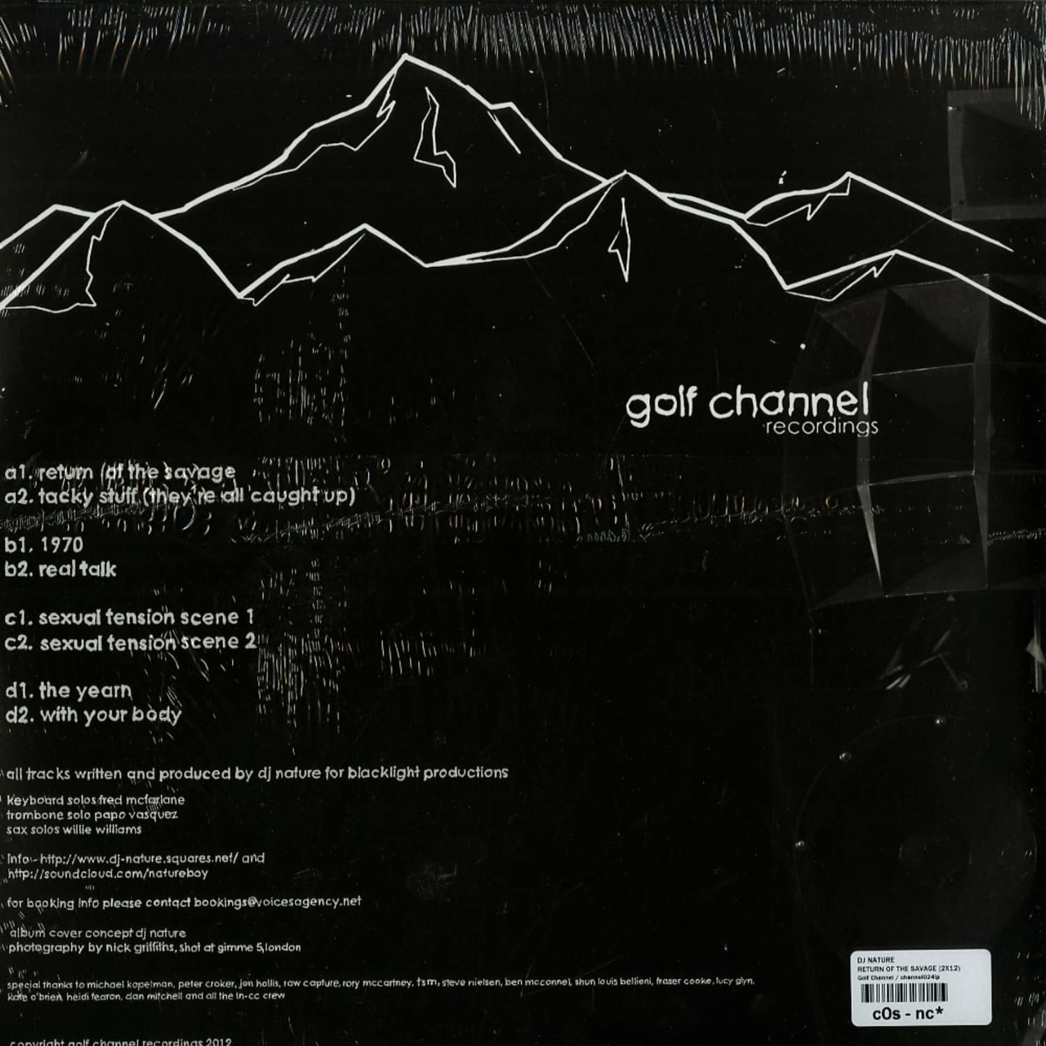 DJ Nature - RETURN OF THE SAVAGE / Golf Channel / channel024lp