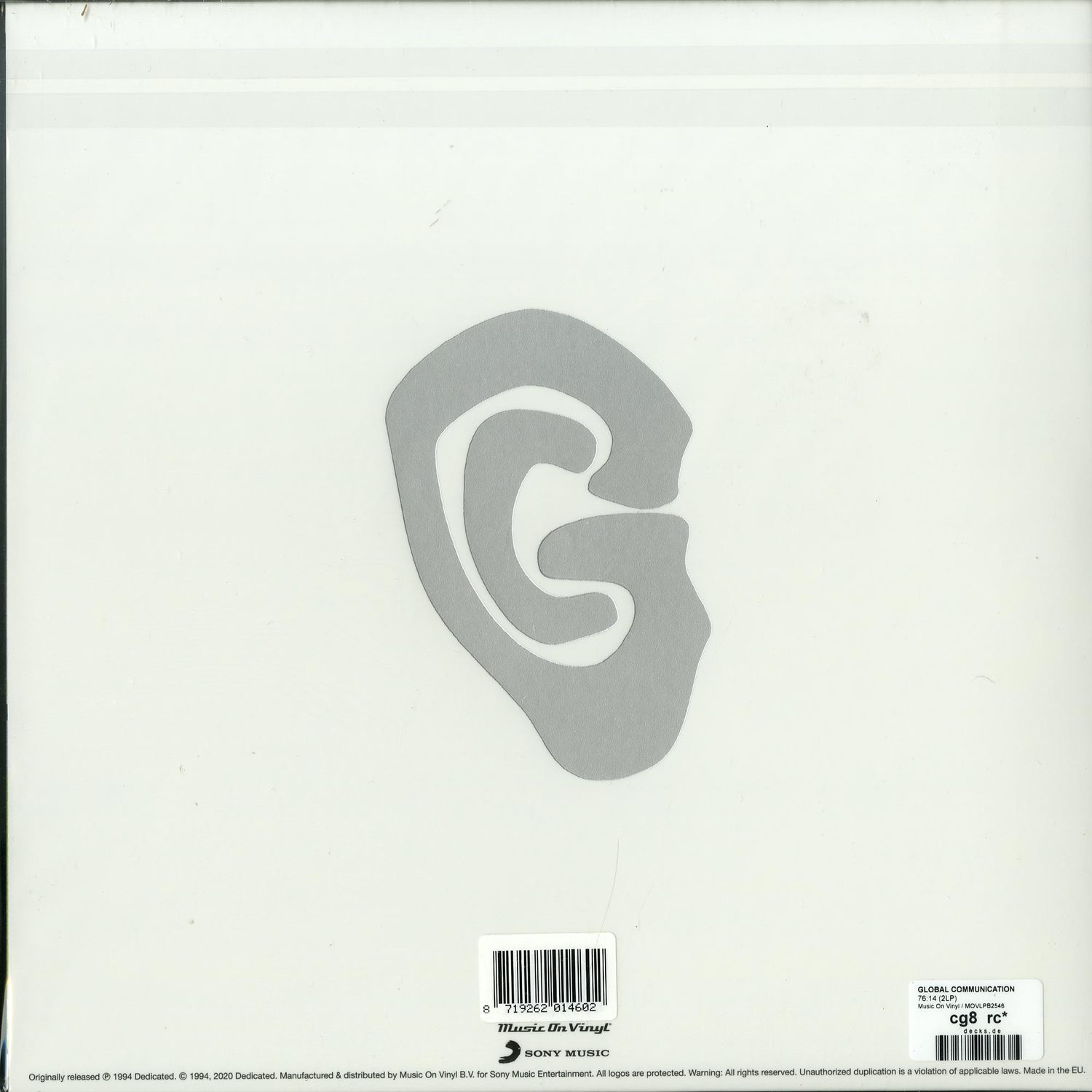 Global Communication – 76:14 – 2 x Vinyl (LP, Album), 1994