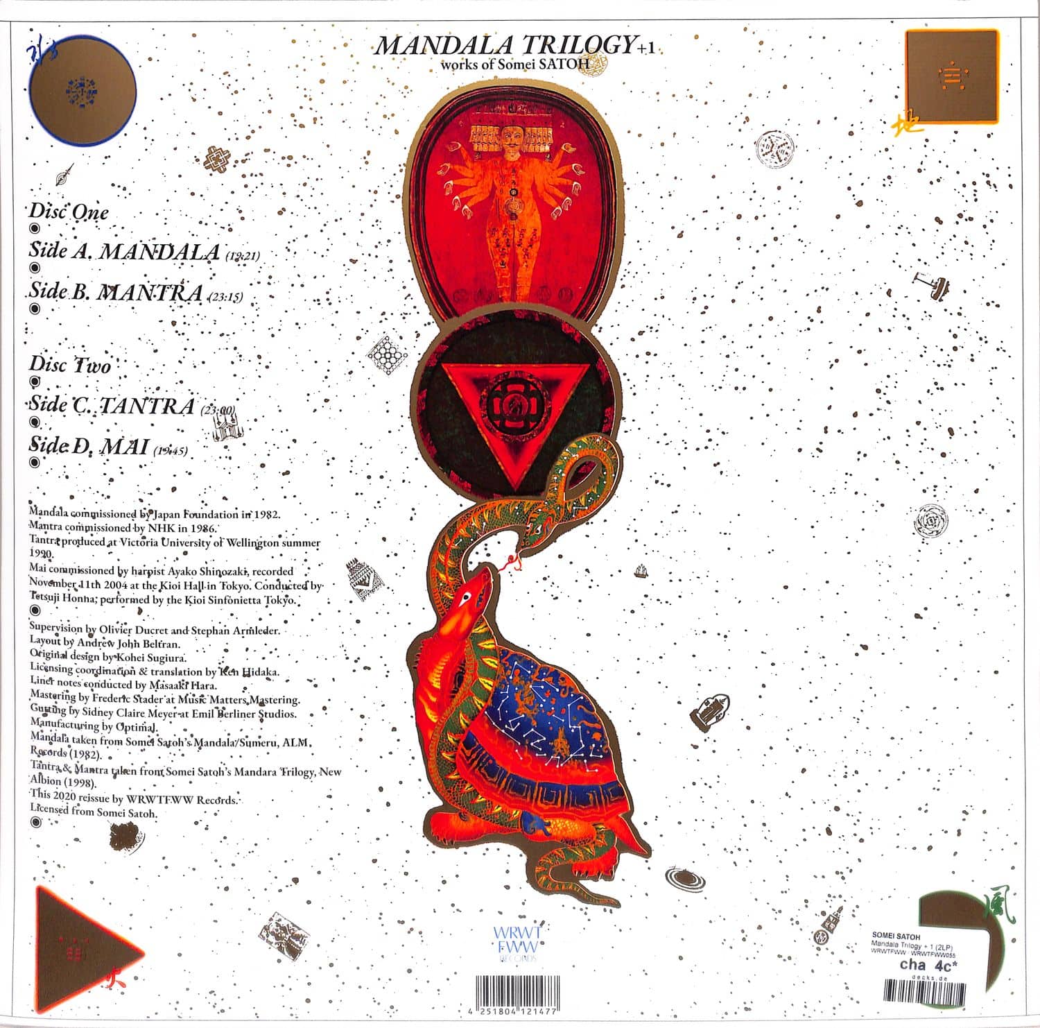 スイス2LP Somei Satoh Mandala Trilogy + 1 WRWTFWW055 We Release Whatever  /00520 Somei Satoh - Mandala Trilogy + 1 (1982 + 1990) (Full album