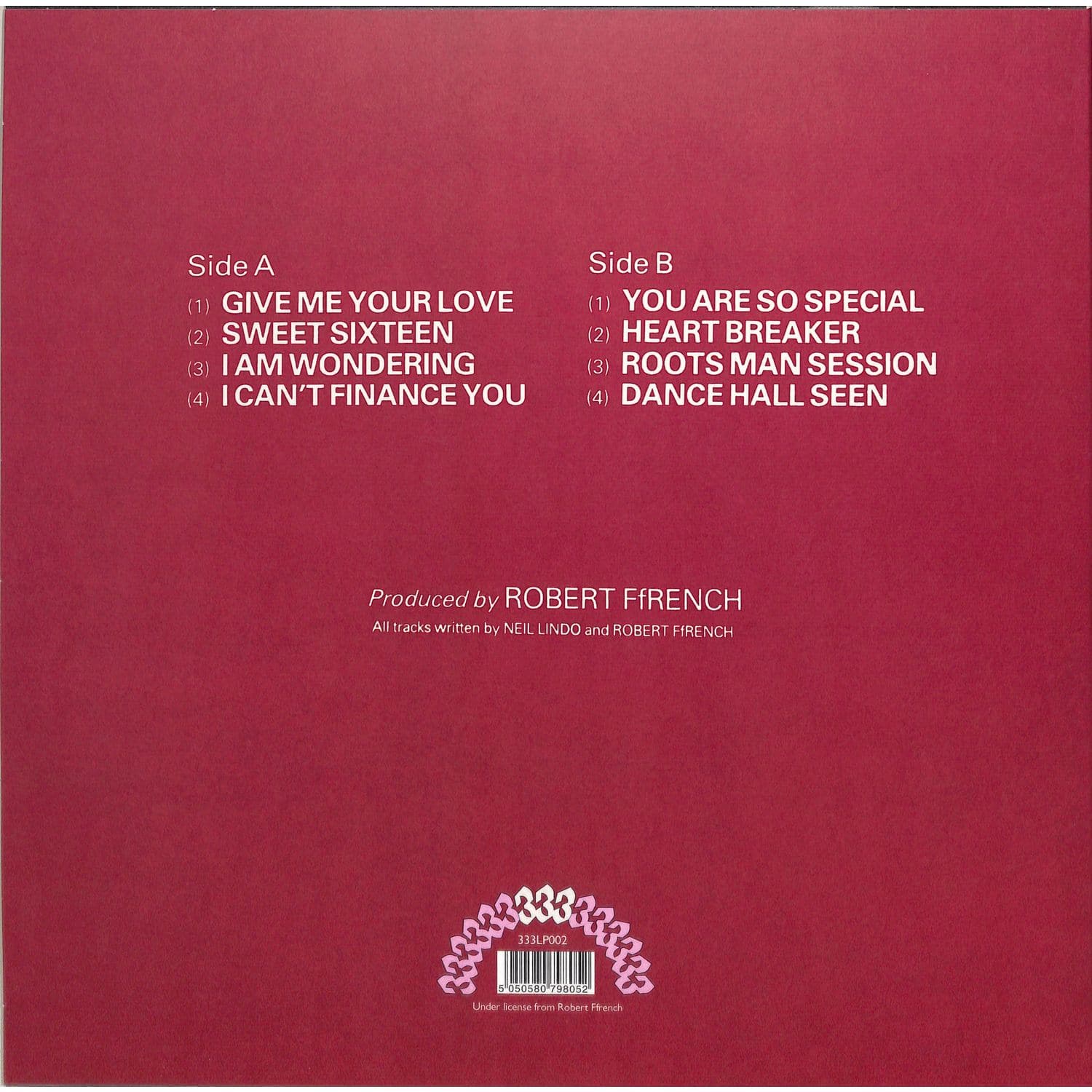 英LP Robert Ffrench Wondering 333LP002 333 /00240 ROBERT FFRENCH / WONDERING / LP | Record CD Online Shop JET