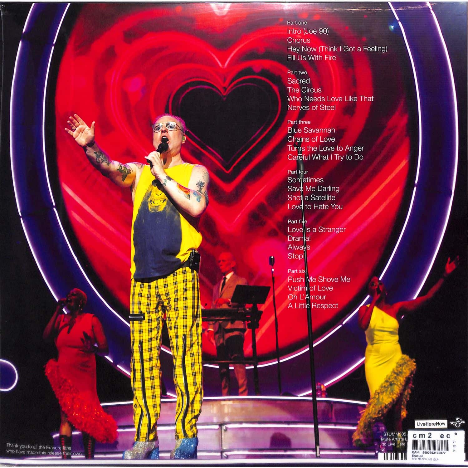 英3LP Erasure The Neon Live STUMM505 Mute /00780 Erasure - The Neon Live - Triple Vinyl - Mute Bank | Mute Bank