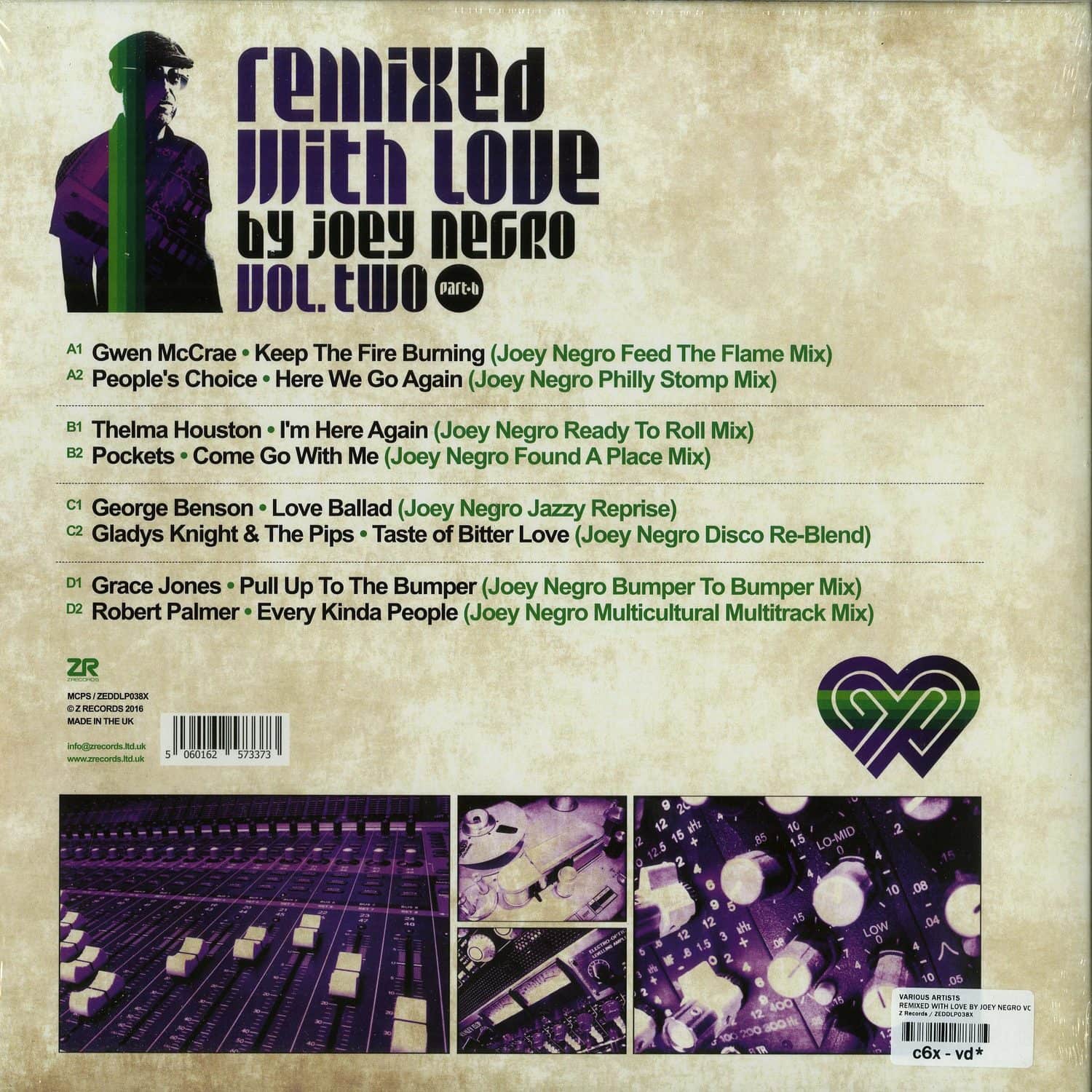 Various Artists - REMIXED WITH LOVE BY JOEY NEGRO VOL. 2 - PART B