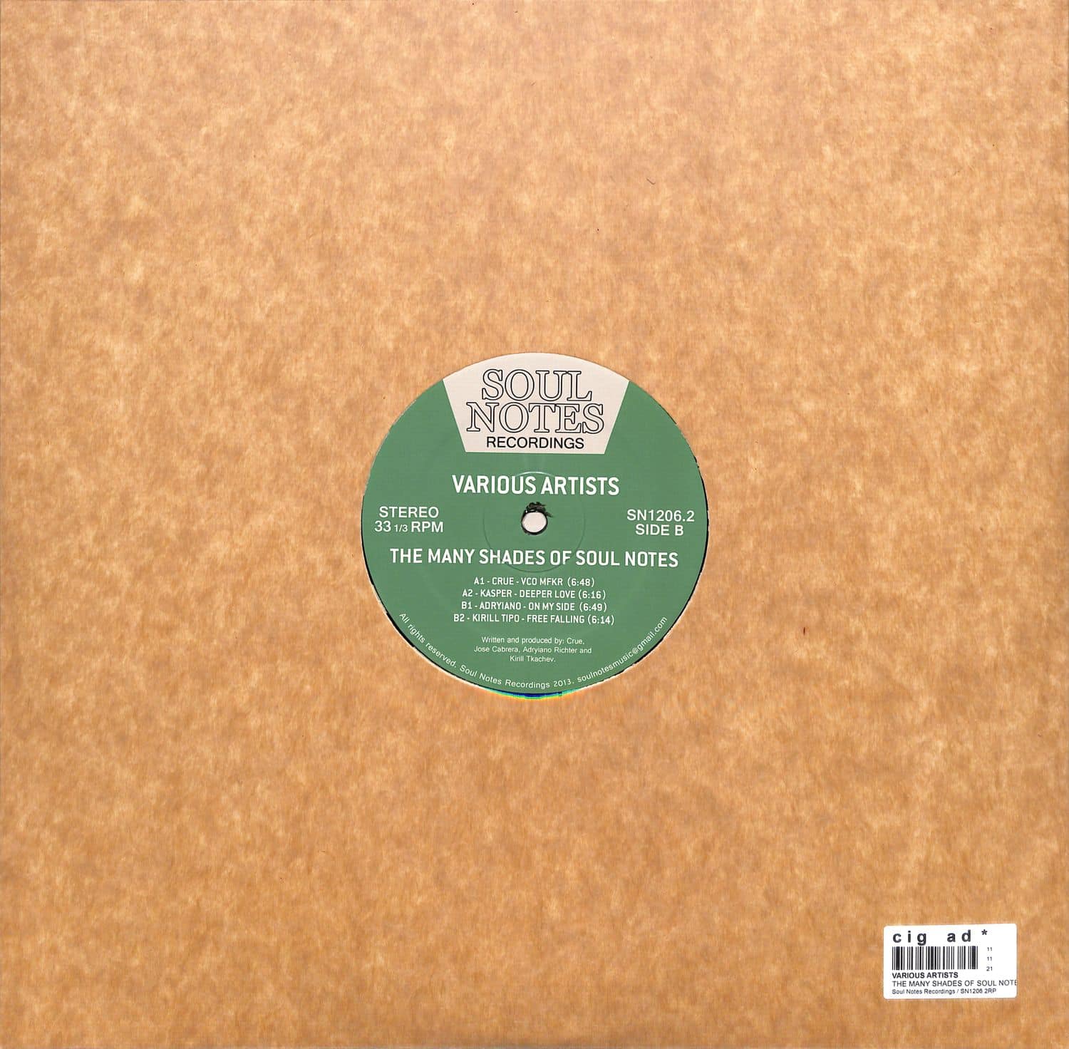 Various Artists - THE MANY SHADES OF SOUL NOTES - VOL. 2 / Soul