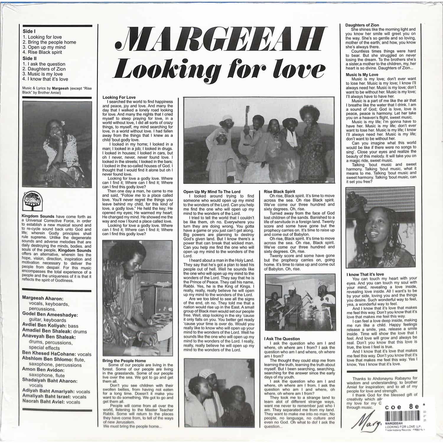 米LP Margeeah Looking For Love FRB015 Frederiksberg Record /00260 Margeeah - Looking For Love – Eligo Audio Culture