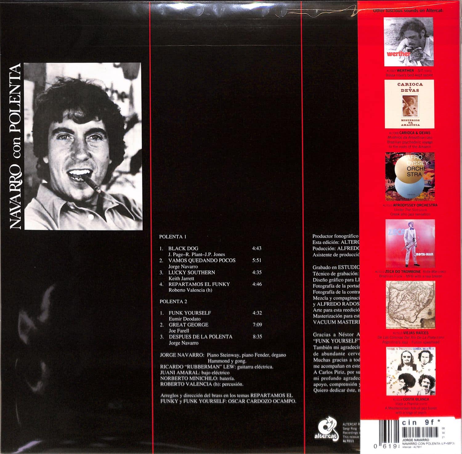 Jorge Navarro - NAVARRO CON POLENTA / Altercat / ALT011 | 12 Inch
