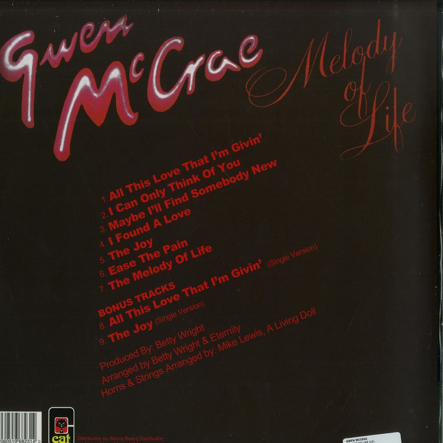 Gwen McCrae - MELODY OF LIFE