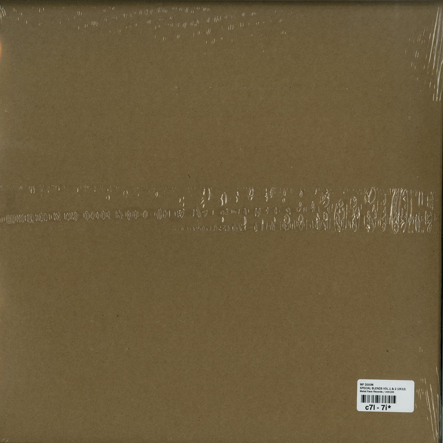 MF Doom - SPECIAL BLENDS VOL.1 & 2 / Metal Face Records / mfr100
