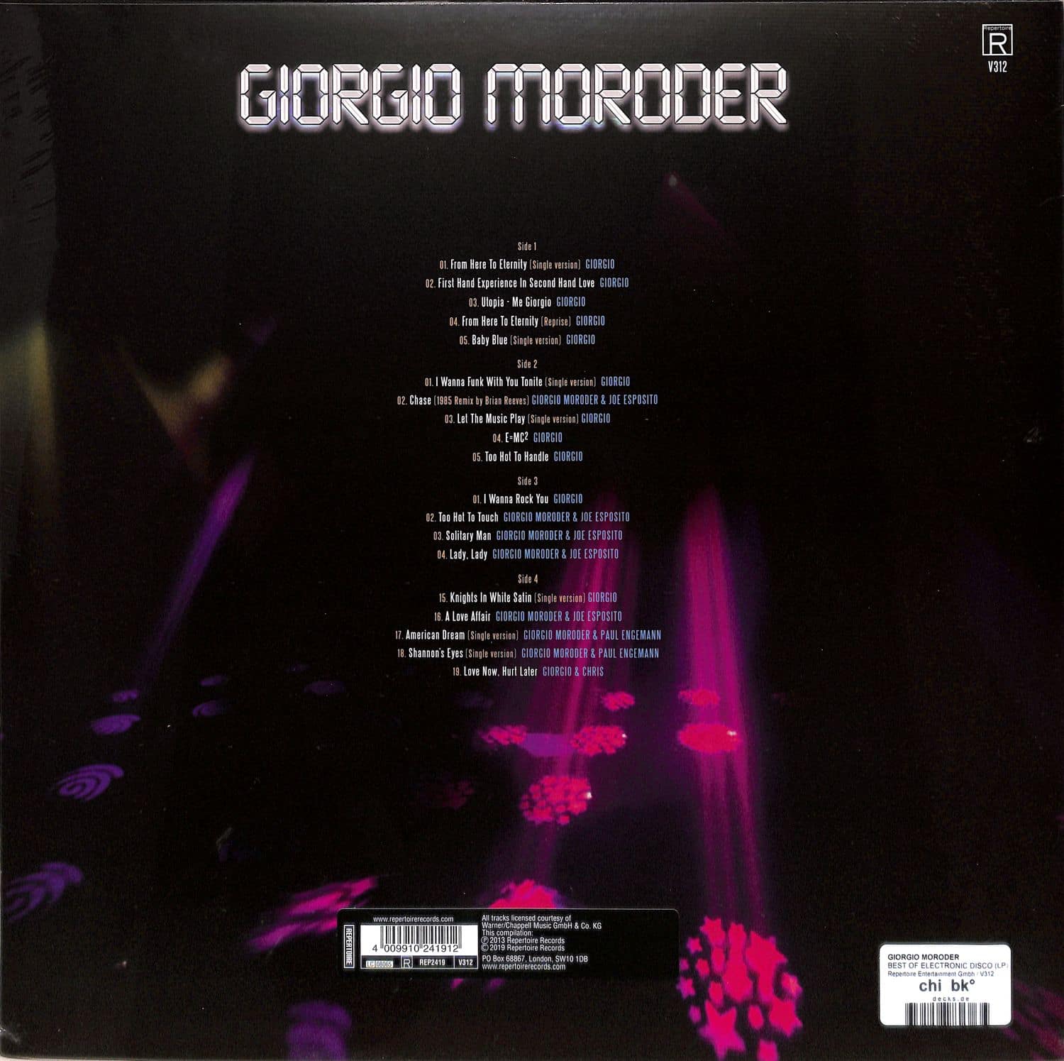 Giorgio Moroder - BEST OF ELECTRONIC DISCO