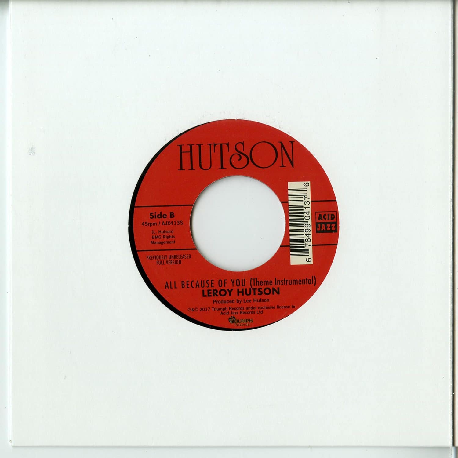 LEROY HUTSON ‎/ ALL BECAUSE OF YOU Leroy Hutson - All Because Of You - YouTube