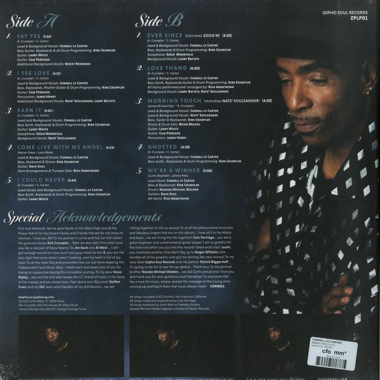 欧LP Cornell C.C. Carter Expressions Of Soul XELP71 Expansion /00260 cornell c.c. carter-expressions of soul: cornell c.c. carter
