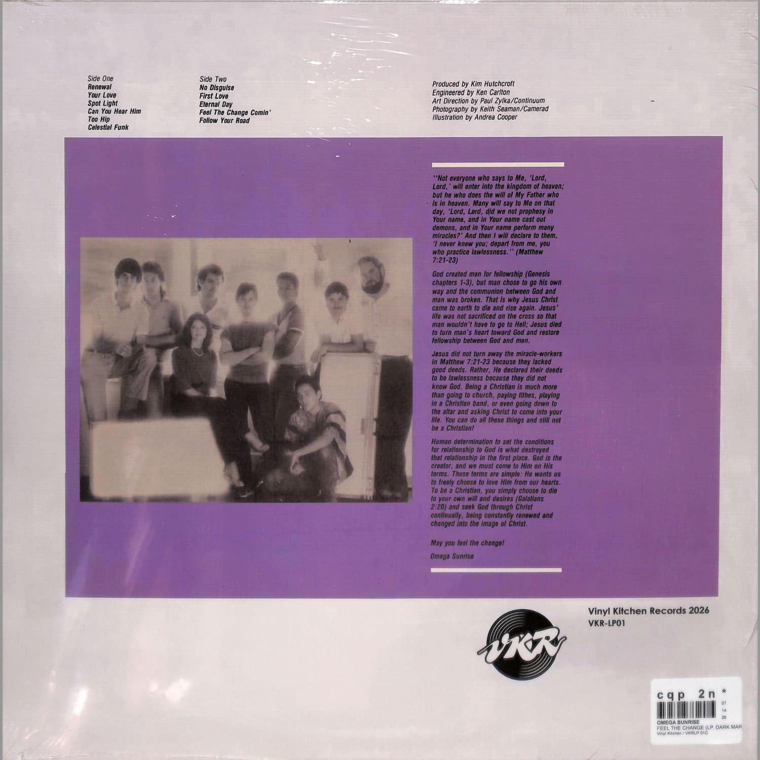 Omega Sunrise - FEEL THE CHANGE / Vinyl Kitchen / VKRLP 01C