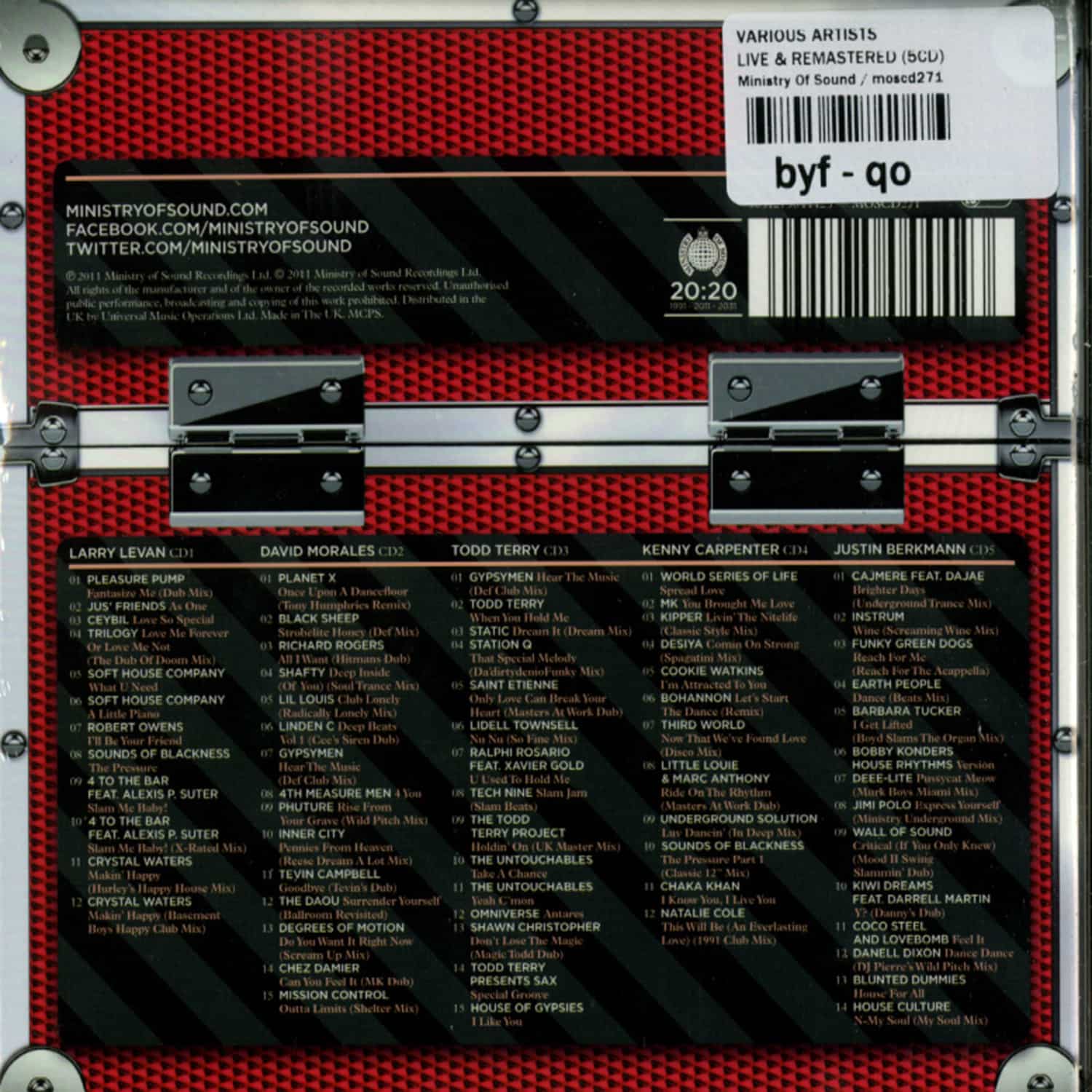 洋楽 LIVE&REMASTERED-20th ANIVERSARY BOXSET Live Remastered-20Th Aniversary Boxset | eBay