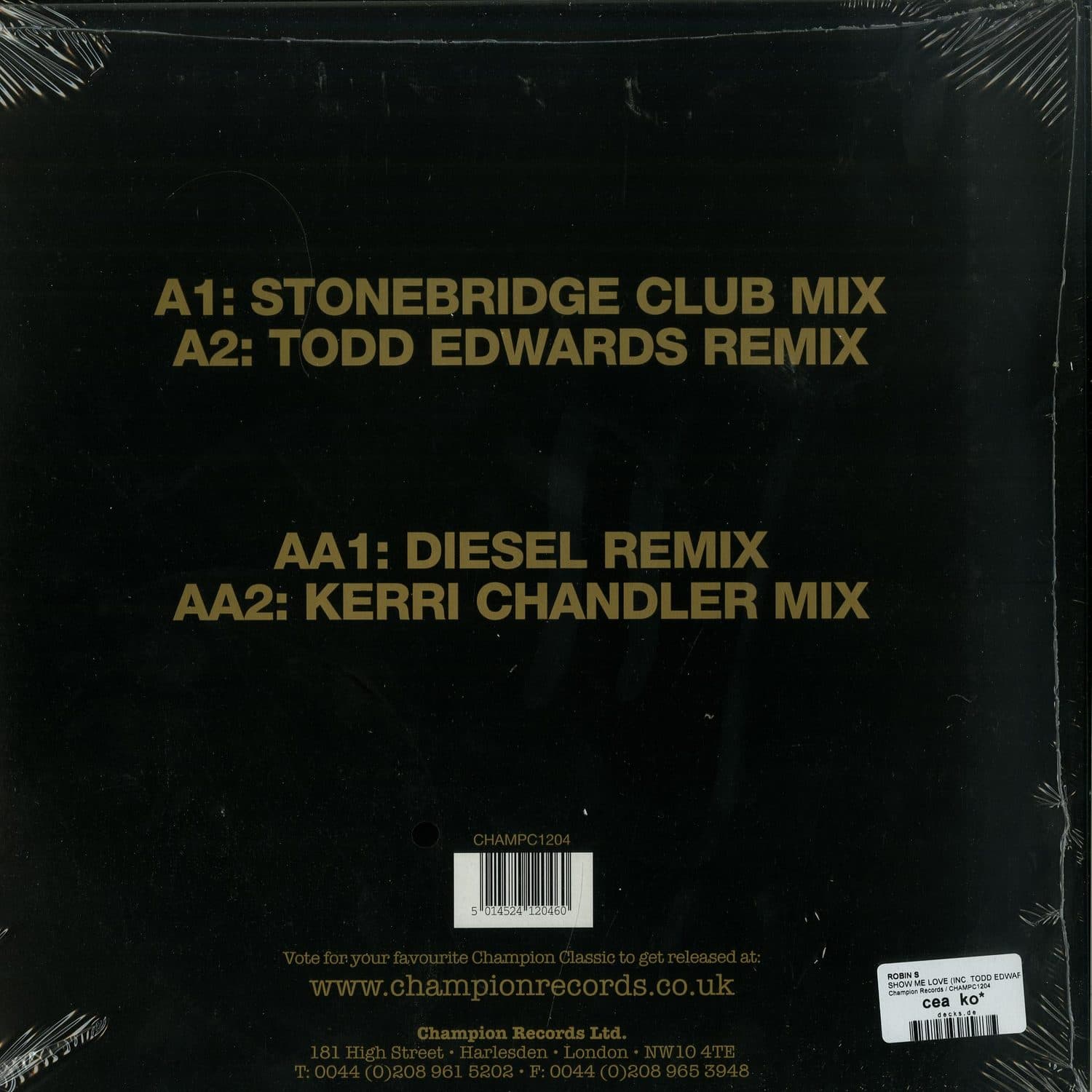 Robin S Show Me Love Stonebridge Remix